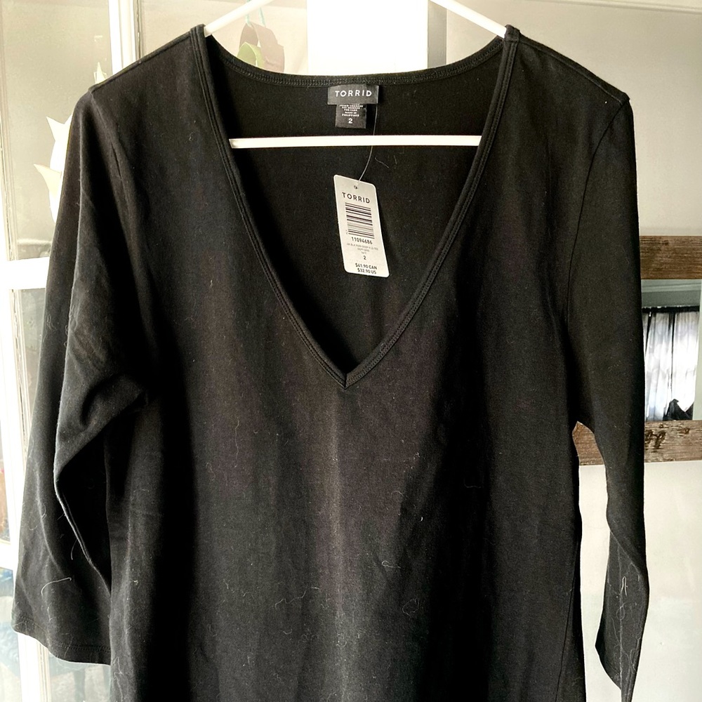 Torrid Deep V-Neck Tee